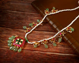 NK-147 - Jadau Kundan Necklace with Emerald