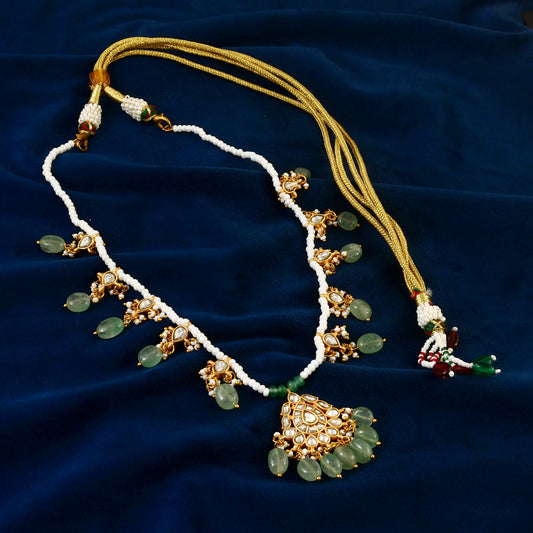 NK-149 - Jadau Kundan Necklace with Emerald