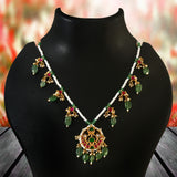 NK-150 - Jadau Kundan Necklace with Emerald