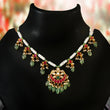 NK-155- Jadau Kundan Necklace with Emerald