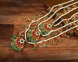 NK-161- Jadau Kundan Necklace with Emerald