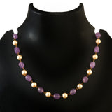 BM-102 - Jadau Kundan  Beads Necklace with Emerald