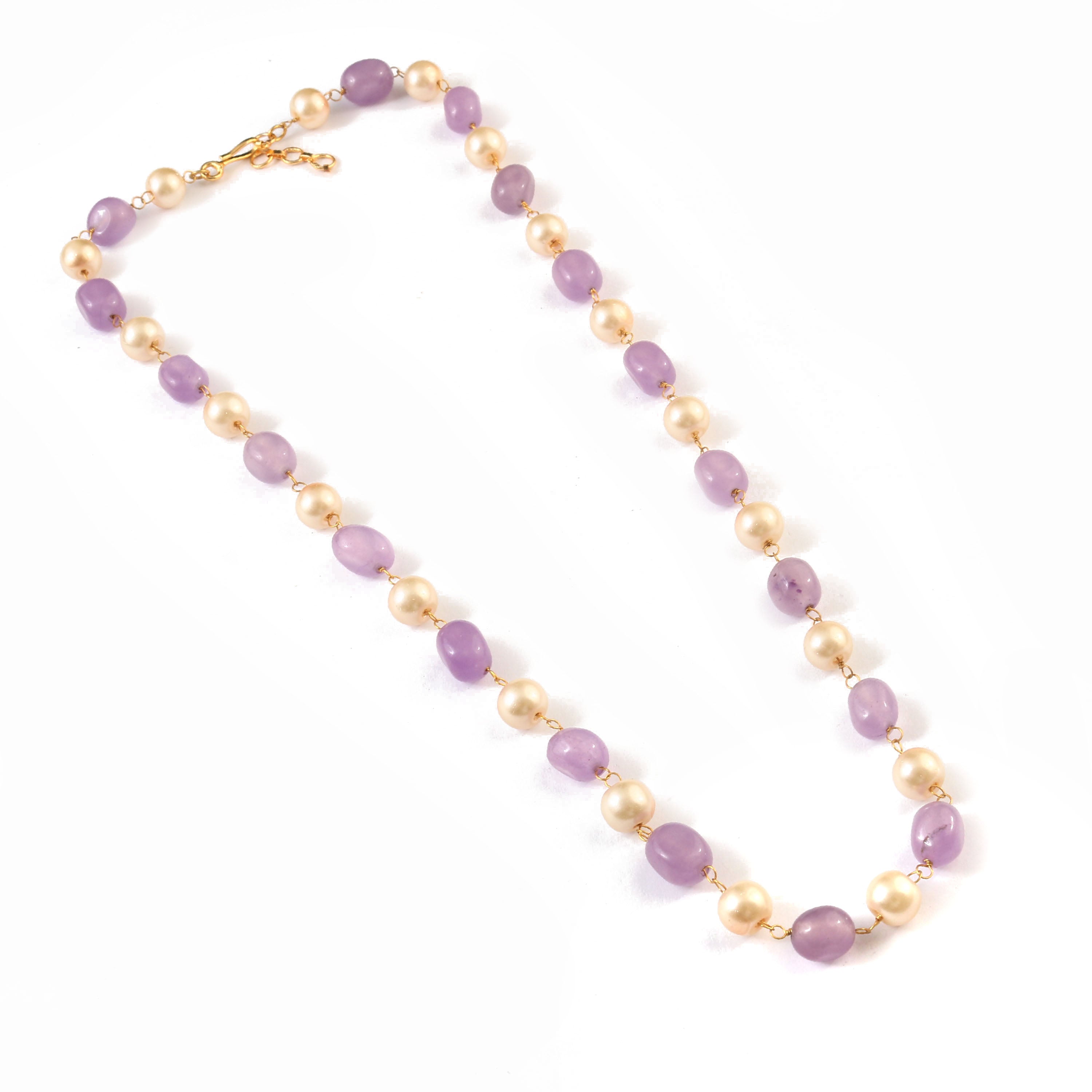 BM-102 - Jadau Kundan  Beads Necklace with Emerald