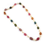 BM-105 - Jadau Kundan  Beads Necklace with Emerald