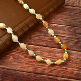BM-107 - Jadau Kundan  Beads Necklace with Emerald