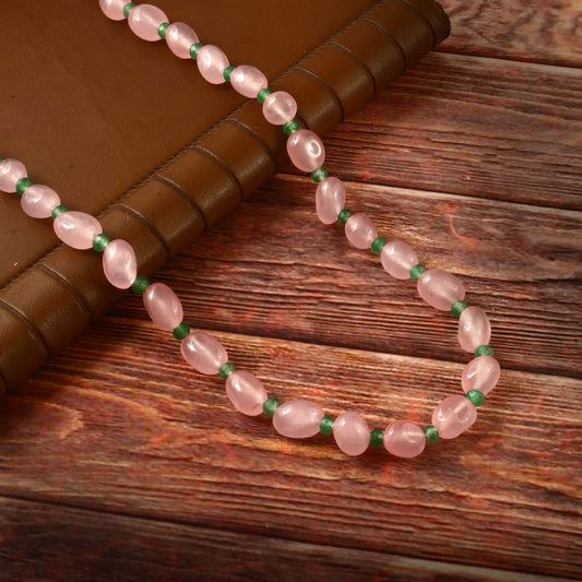 BM-108 - Jadau Kundan Beads Necklace with Emerald