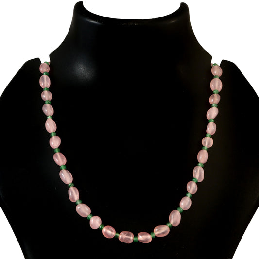 BM-108 - Jadau Kundan Beads Necklace with Emerald