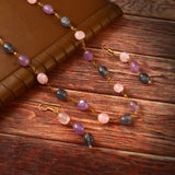 BM-110 - Jadau Kundan Beads Necklace with Emerald