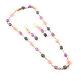 BM-110 - Jadau Kundan Beads Necklace with Emerald