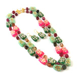 BM-113 - Jadau Kundan Beads Necklace with Emerald