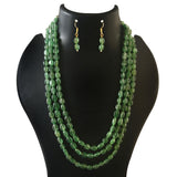 BM-114 - Jadau Kundan Beads Necklace with Emerald
