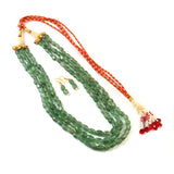 BM-114 - Jadau Kundan Beads Necklace with Emerald