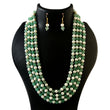 BM-116 - Jadau Kundan Beads Necklace with Emerald