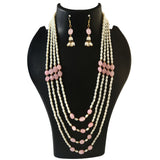 BM-117 - Jadau Kundan Beads Necklace with Emerald