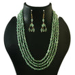 BM-118 - Jadau Kundan Beads Necklace with Emerald