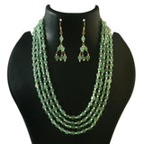BM-118 - Jadau Kundan Beads Necklace with Emerald