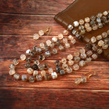 BM-119 - Jadau Kundan Beads Necklace with Emerald