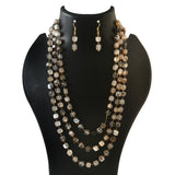 BM-119 - Jadau Kundan Beads Necklace with Emerald