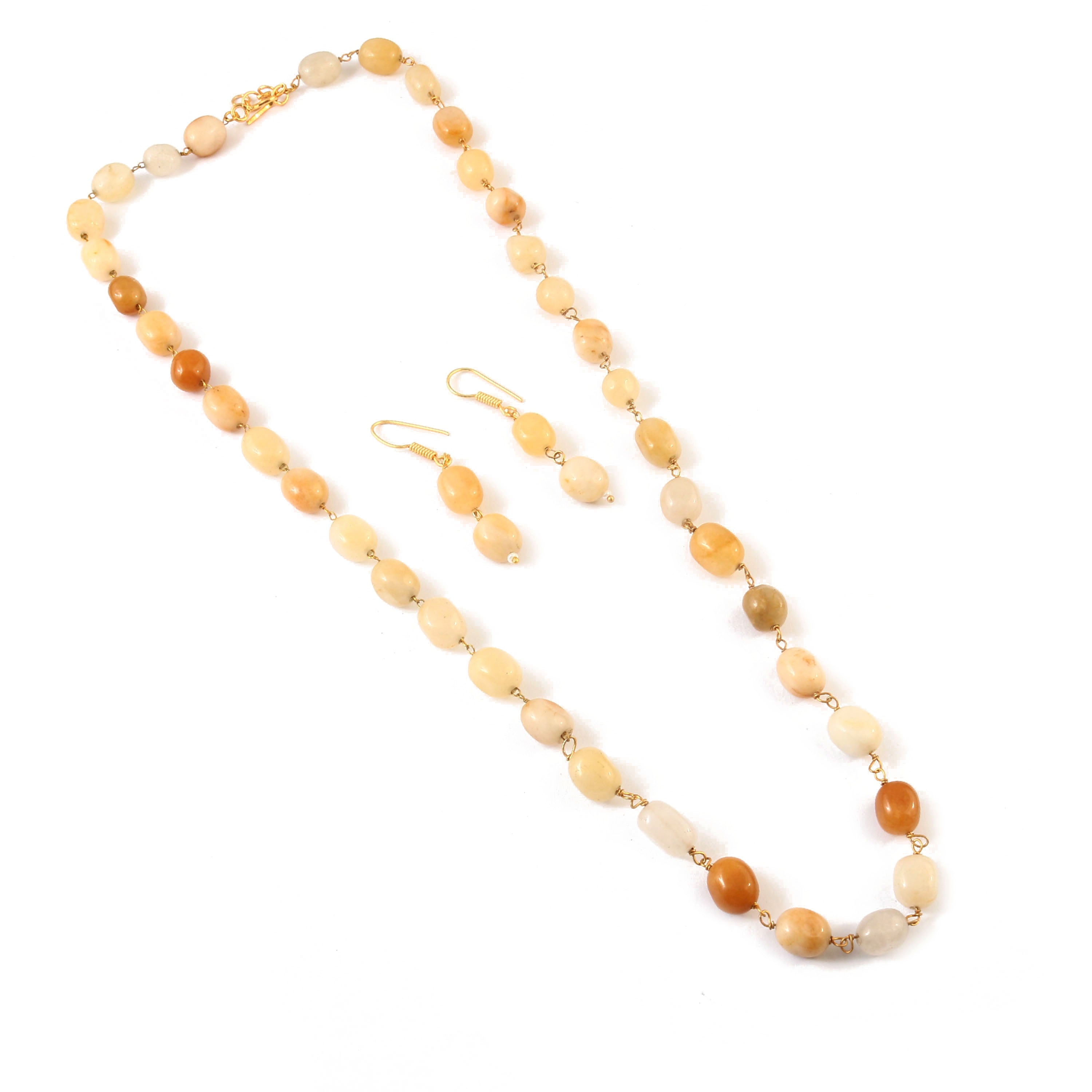 BM-120 - Jadau Kundan Beads Necklace with Emerald