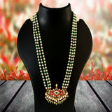 NK-168 - Jadau Kundan Necklace with Emerald