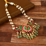 NK-170 - Jadau Kundan Necklace with Emerald