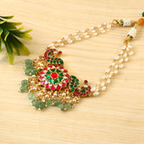 NK-170 - Jadau Kundan Necklace with Emerald
