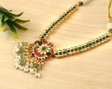 NK-165 - Jadau Kundan Necklace with Emerald