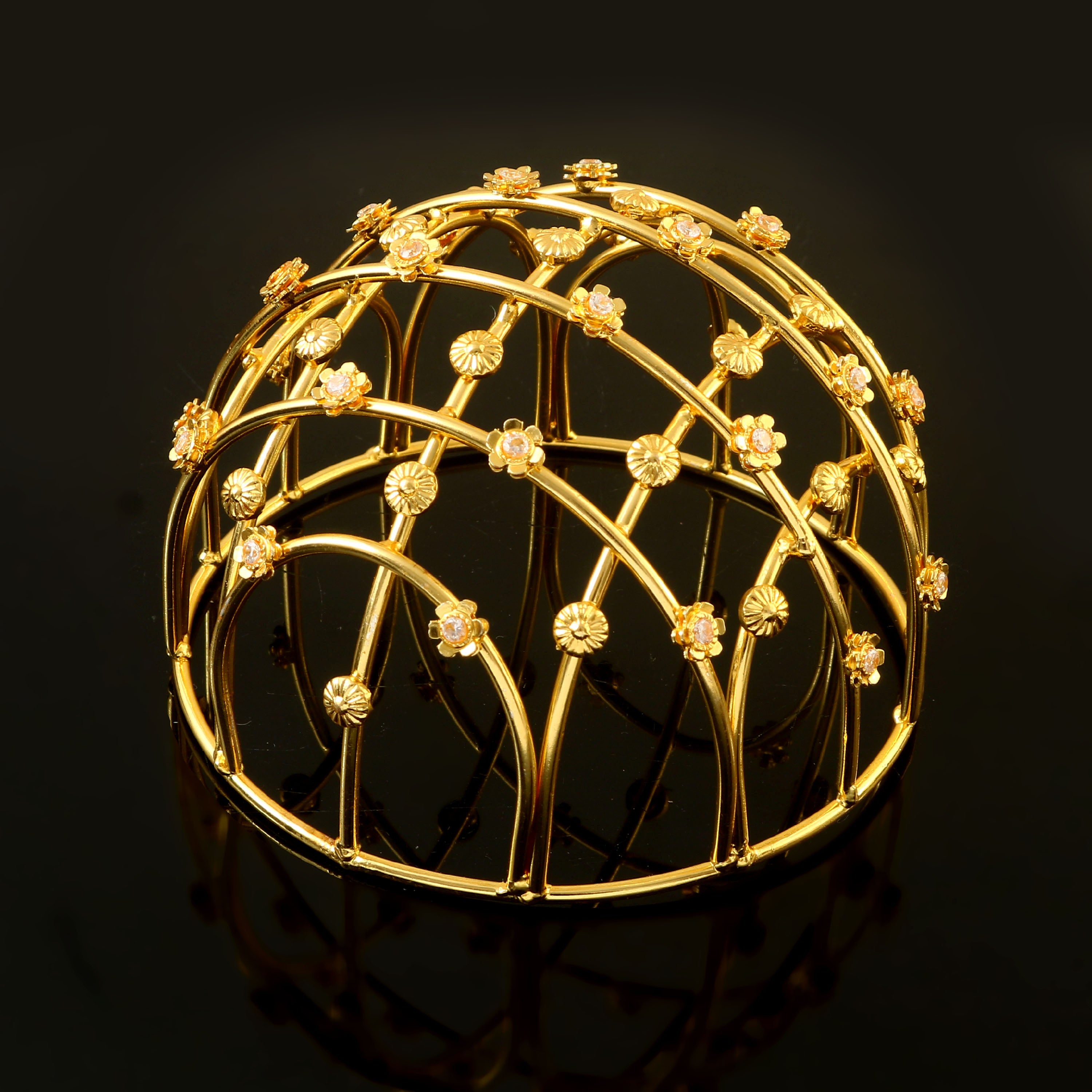 JD-103 - Jadau Kundan Jadebille with Emerald