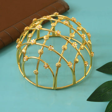 JD-103 - Jadau Kundan Jadebille with Emerald