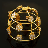 JD-104 - Jadau Kundan Jadebille with Emerald