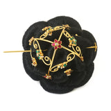 JD-108 - Jadau Kundan Jadebille with Emerald