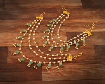 MA-101 - Jadau Kundan Maatal with Emerald