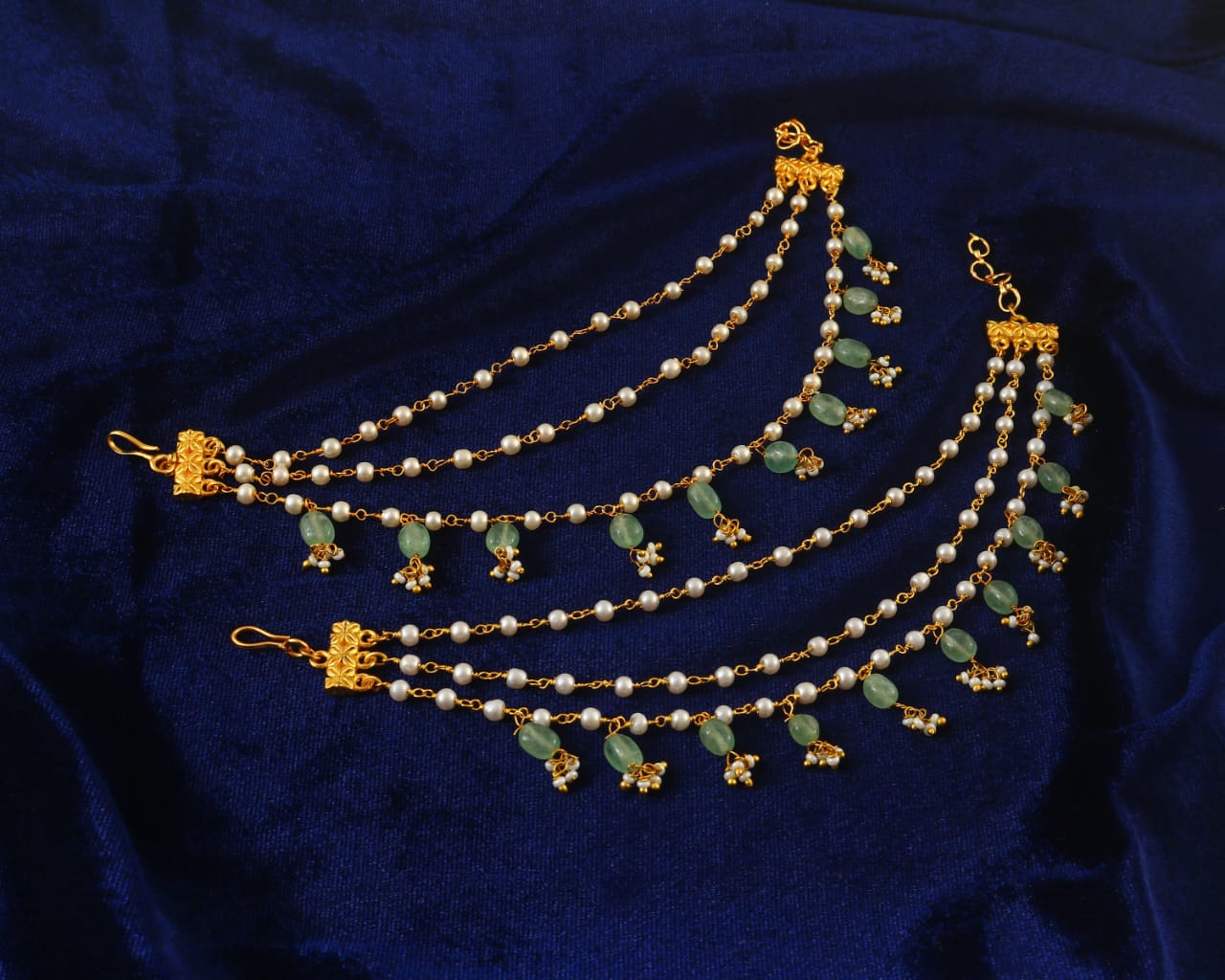 MA-101 - Jadau Kundan Maatal with Emerald