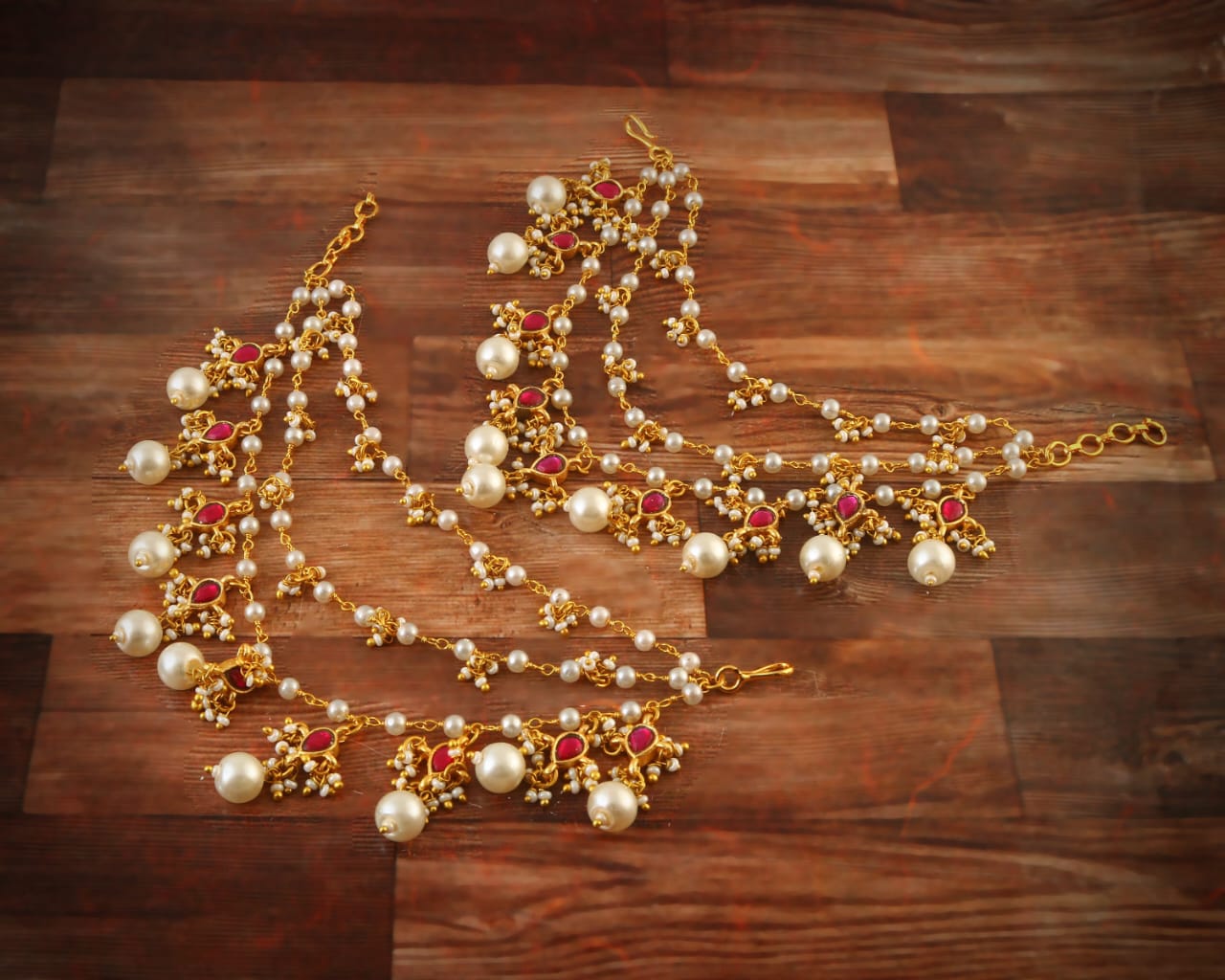 MA-103 - Jadau Kundan Maatal with Emerald