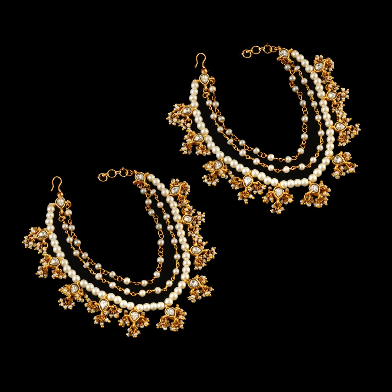 MA-105 - Jadau Kundan Maatal with Emerald