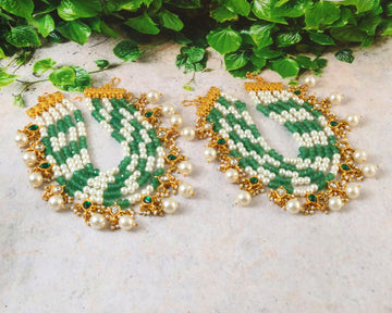 MA-107 - Jadau Kundan Maatal with Emerald