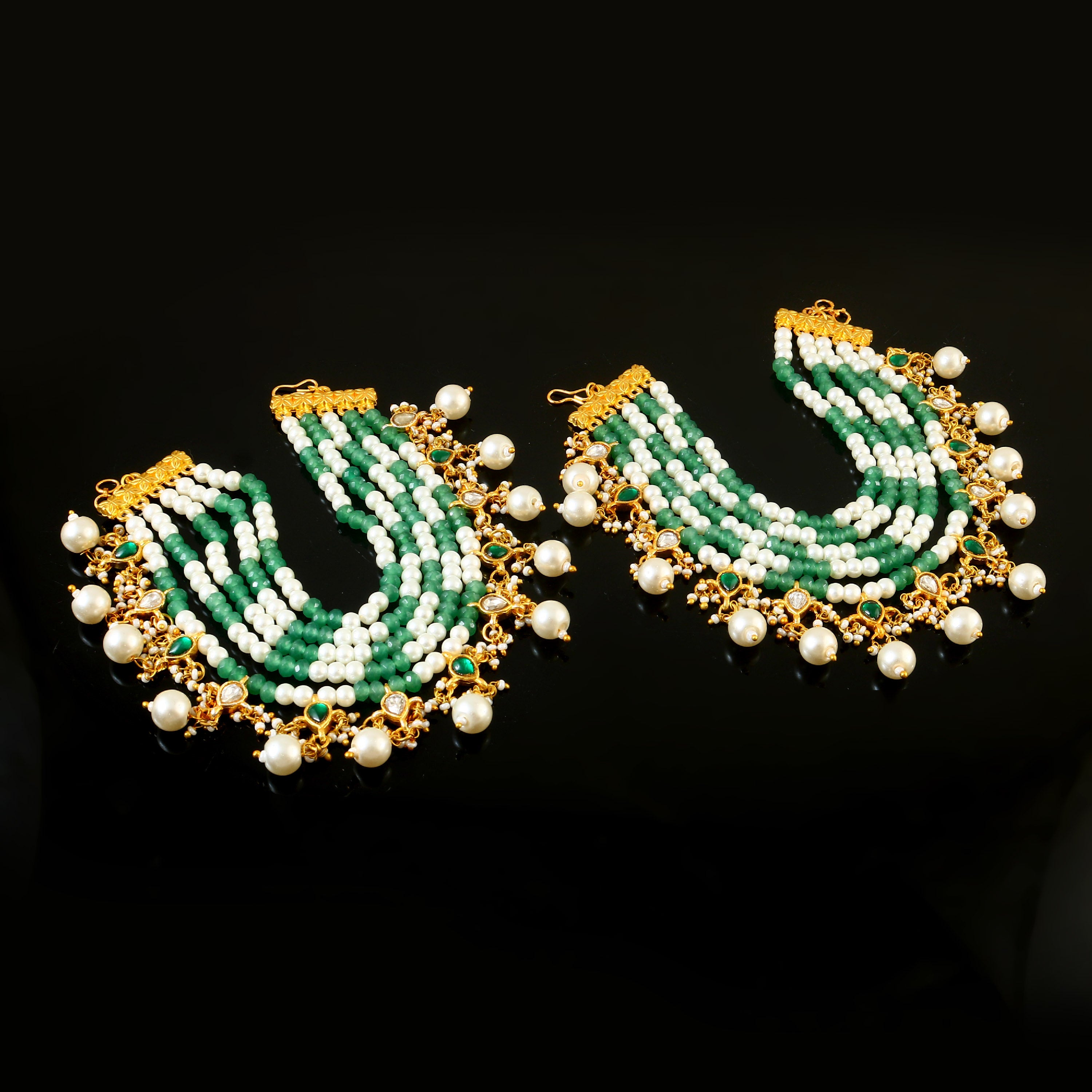 MA-107 - Jadau Kundan Maatal with Emerald
