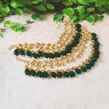 MA-108 - Jadau Kundan Maatal with Emerald