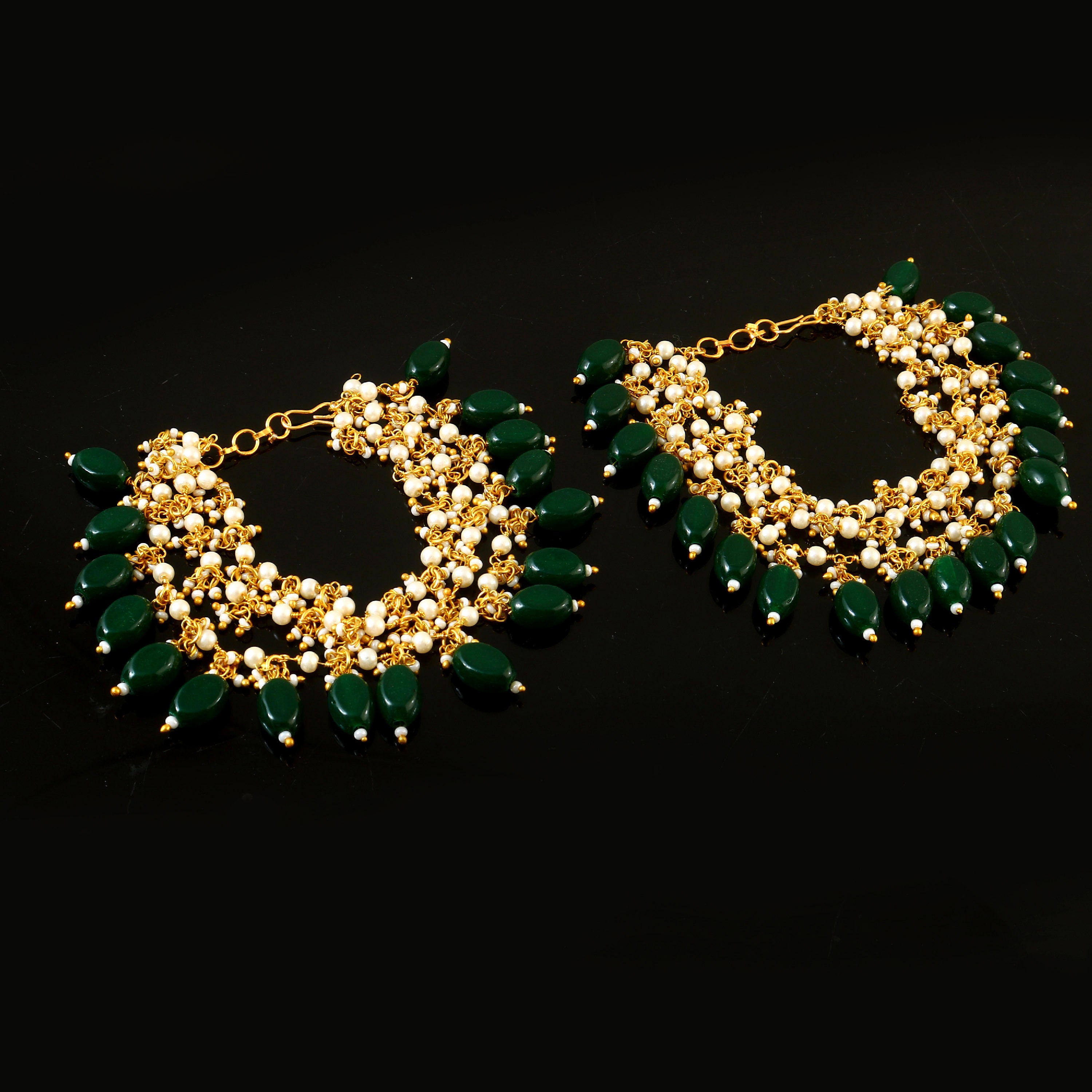 MA-108 - Jadau Kundan Maatal with Emerald