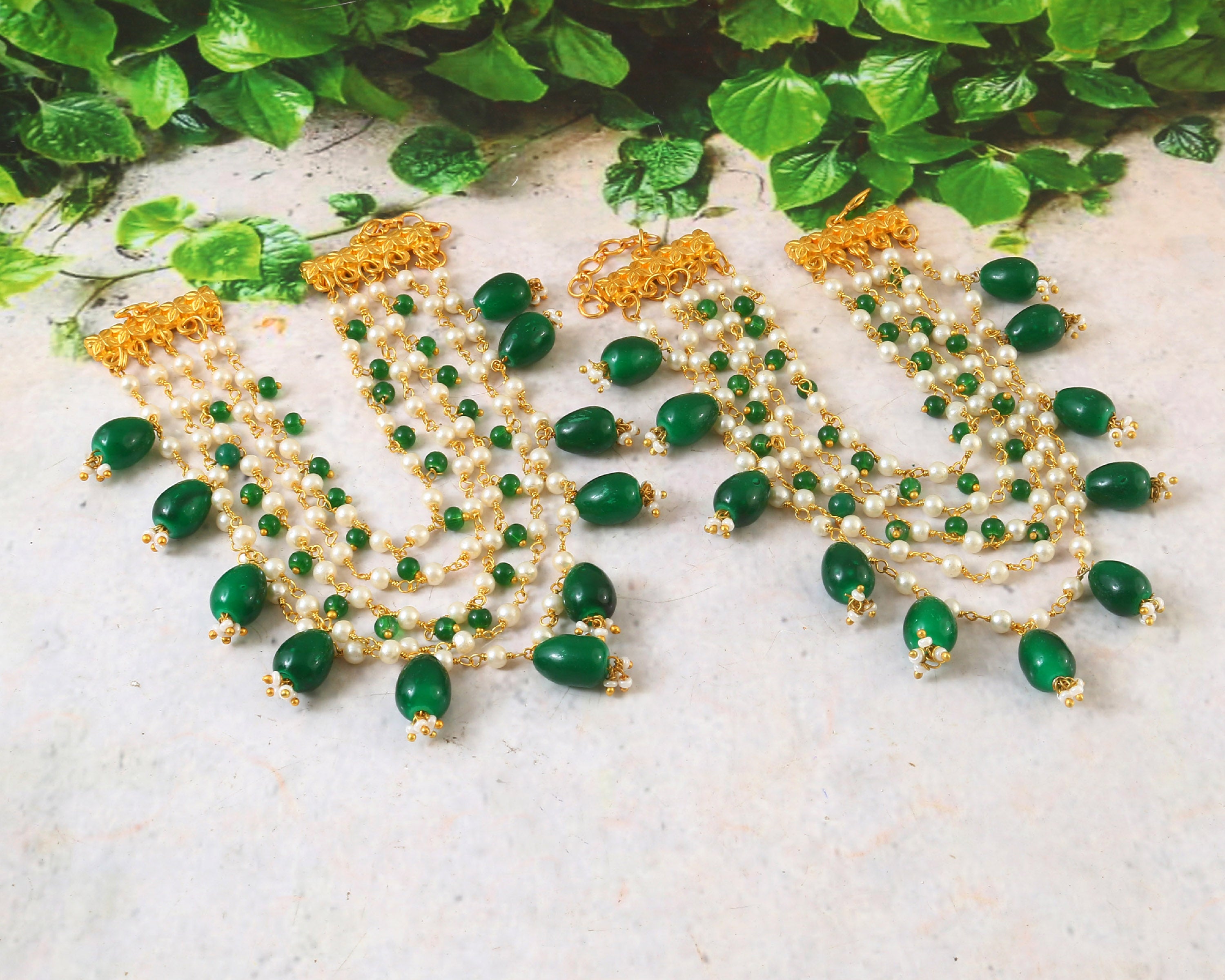 MA-110 - Jadau Kundan Maatal with Emerald