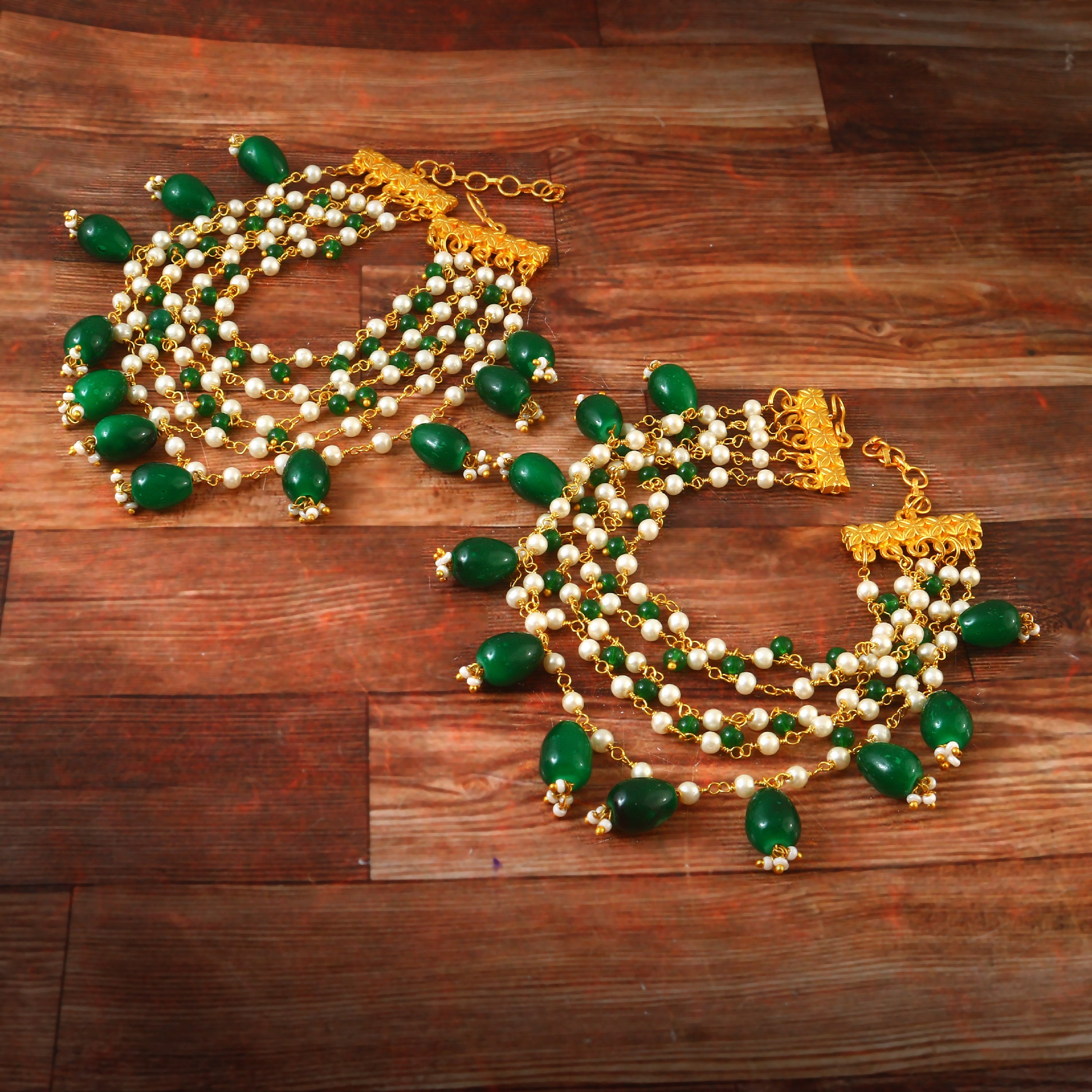 MA-110 - Jadau Kundan Maatal with Emerald