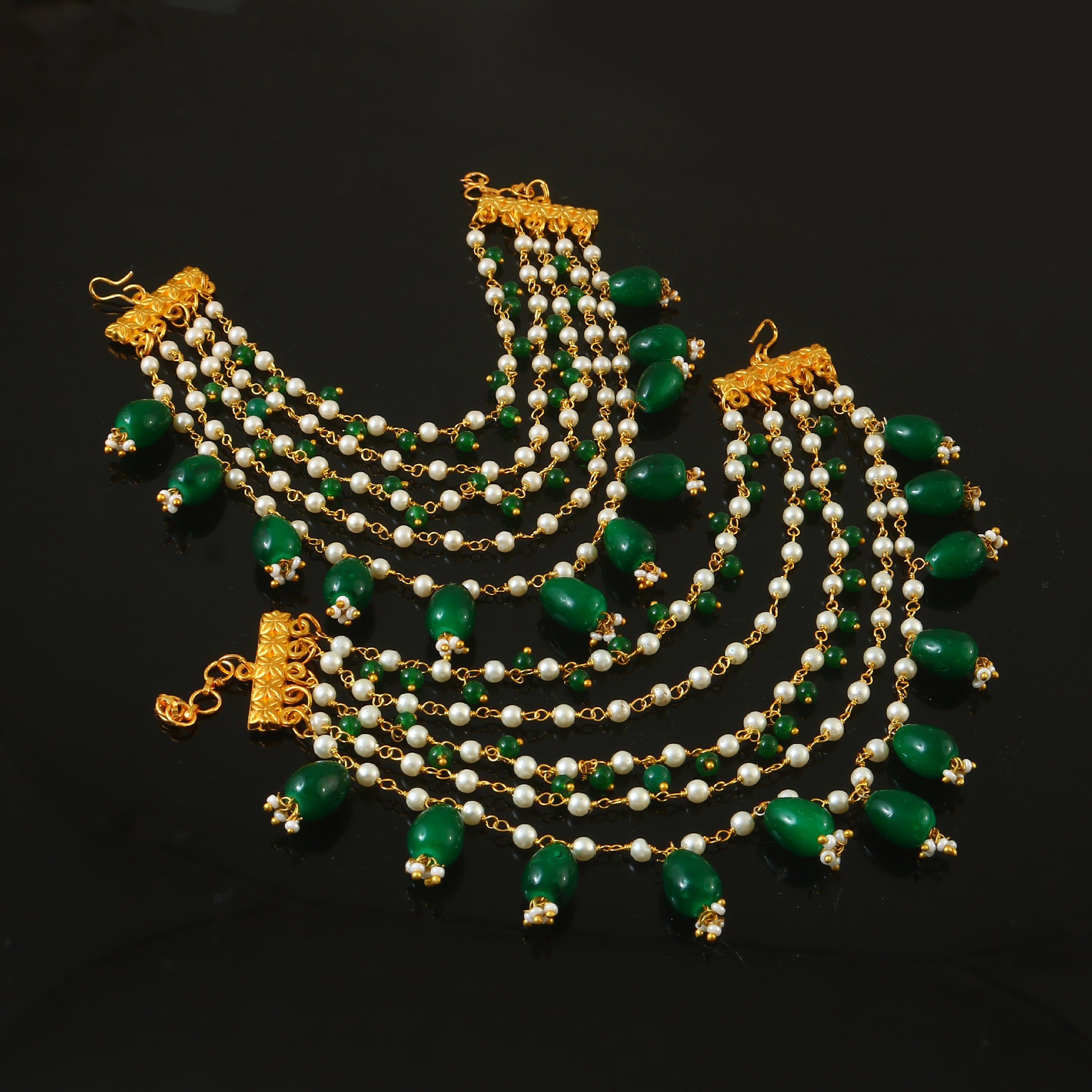 MA-110 - Jadau Kundan Maatal with Emerald
