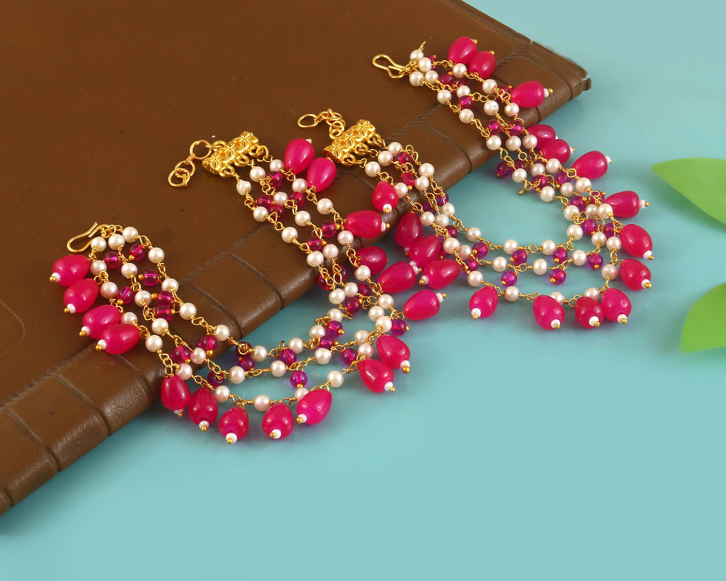 MA-118 - Jadau Kundan Maatal with Emerald