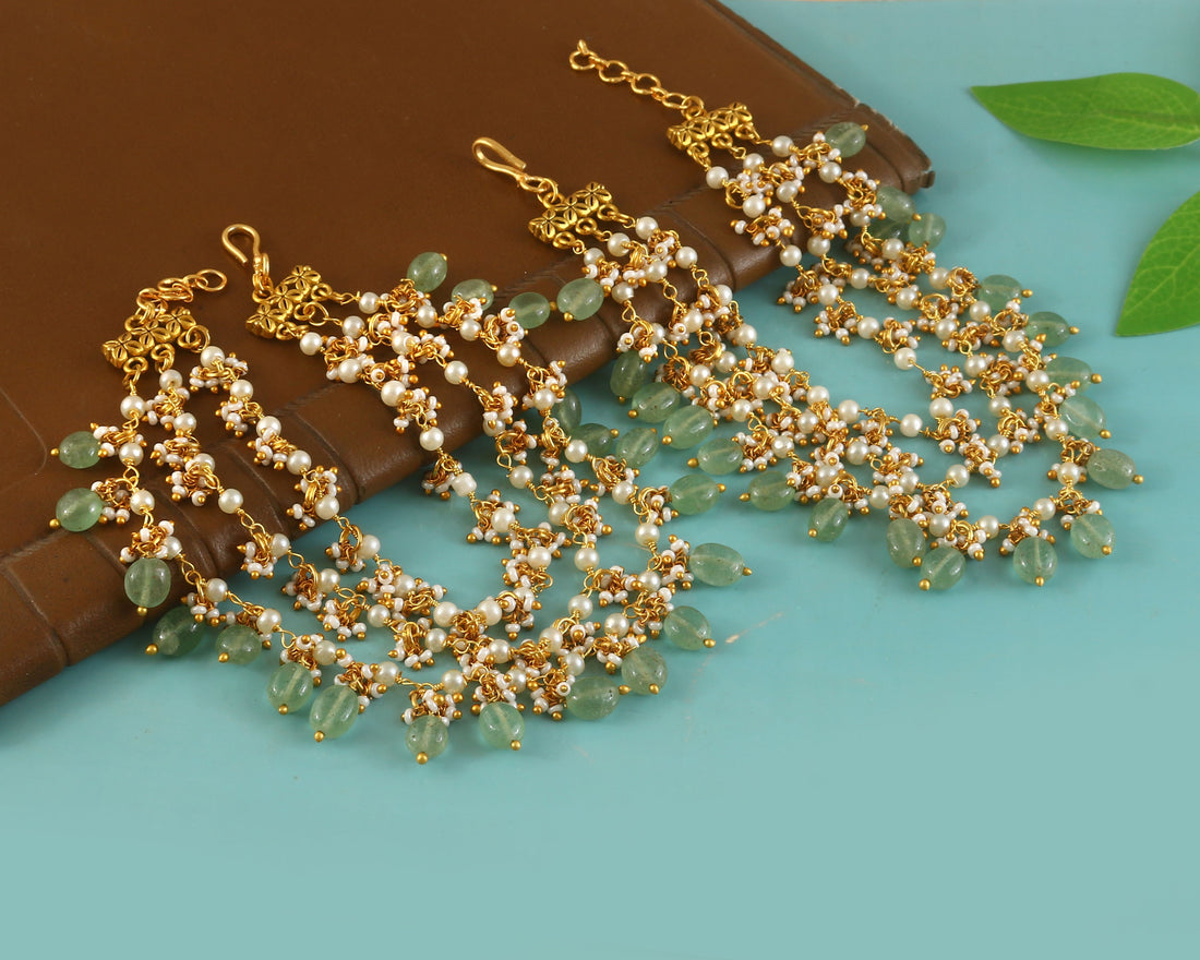 MA-119 - Jadau Kundan Maatal with Emerald