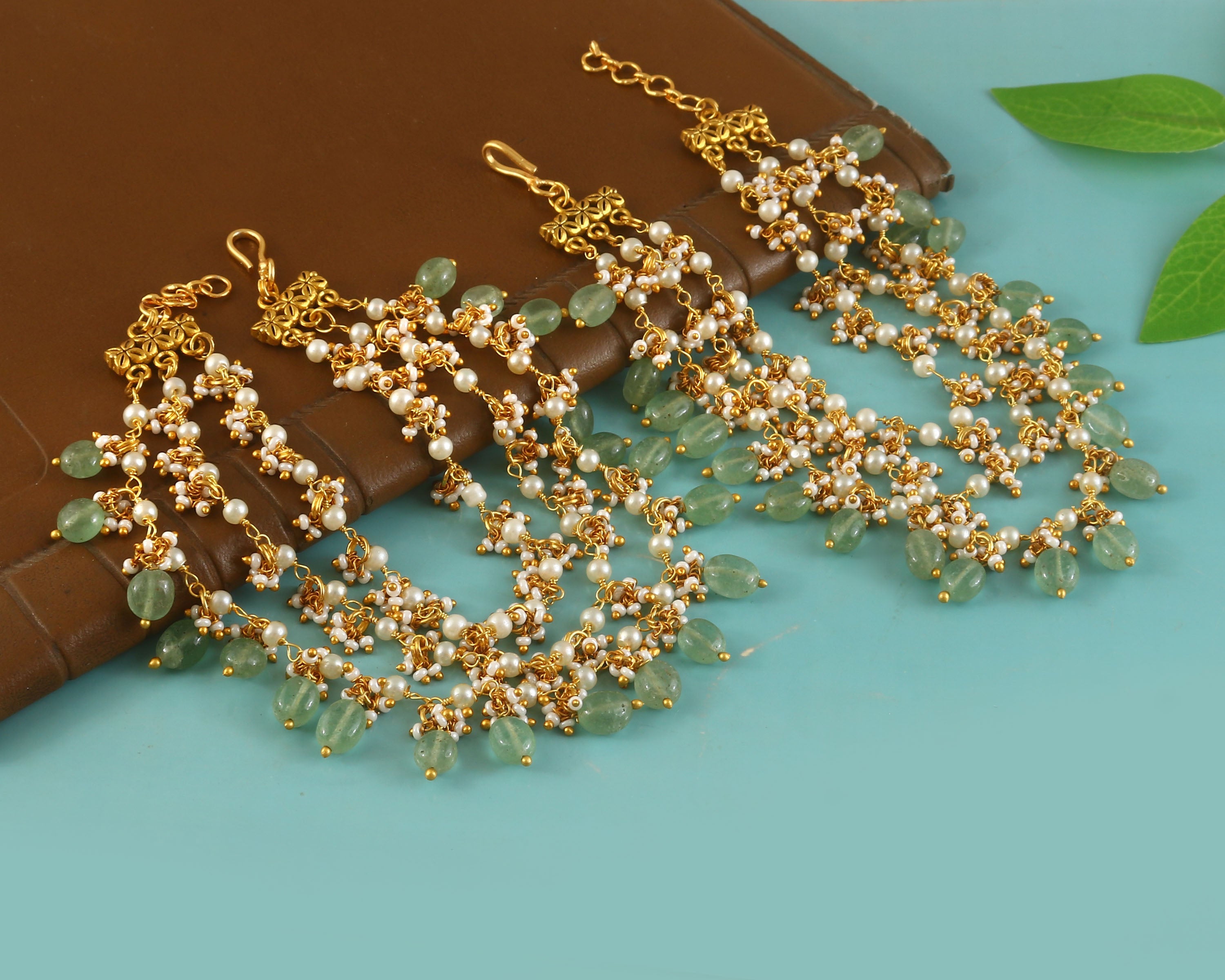 MA-119 - Jadau Kundan Maatal with Emerald