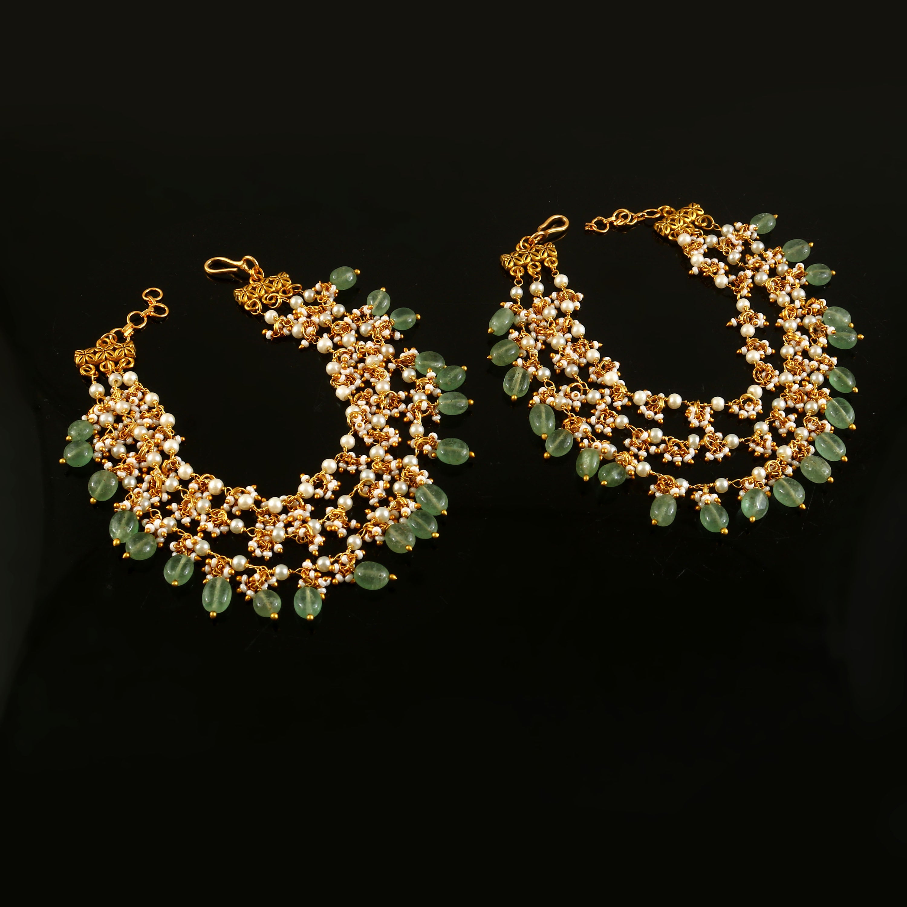 MA-119 - Jadau Kundan Maatal with Emerald