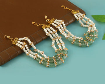 MA-120 - Jadau Kundan Maatal with Emerald
