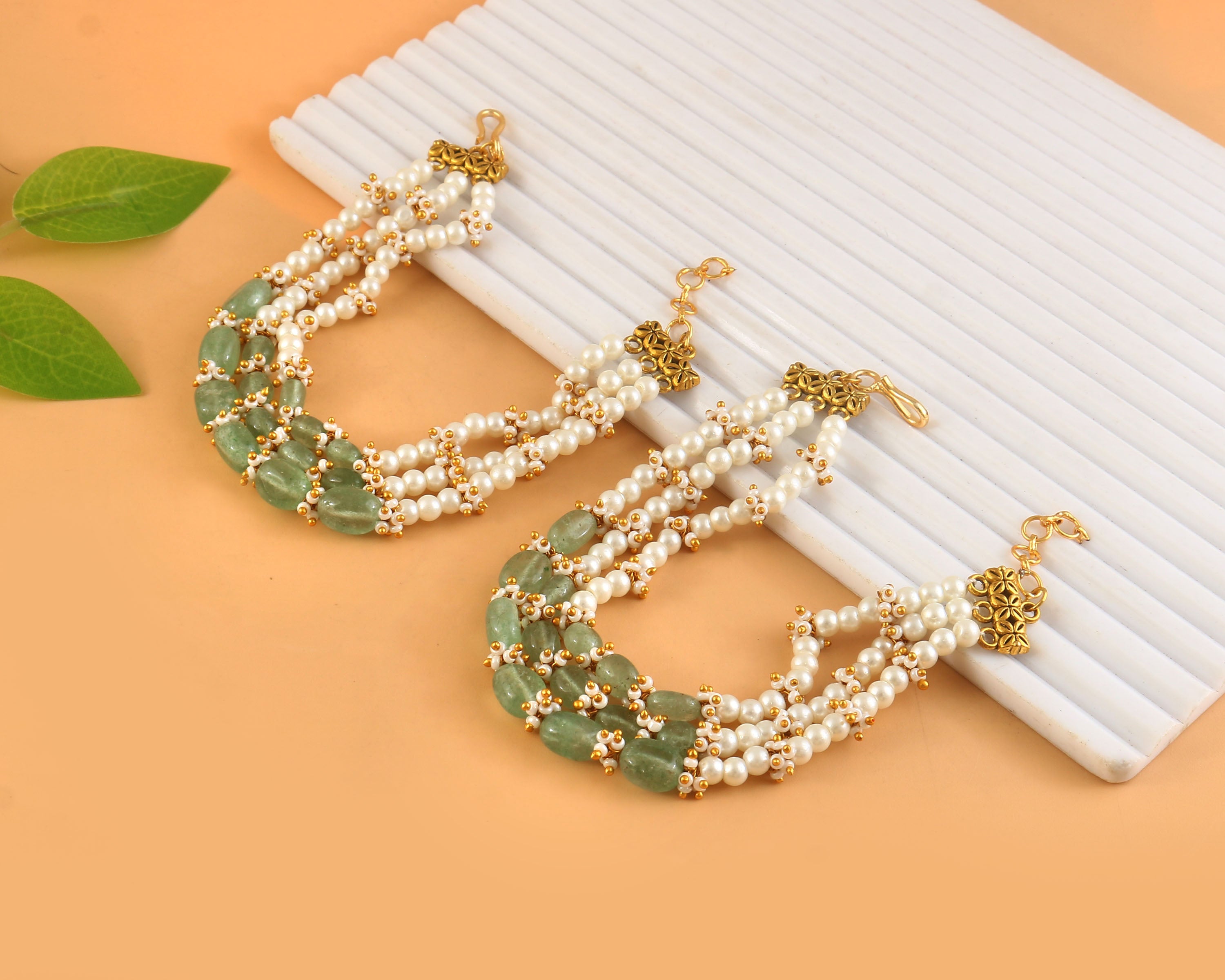 MA-120 - Jadau Kundan Maatal with Emerald