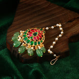 MT-114 - Jadau Kundan Mangtika with Emerald