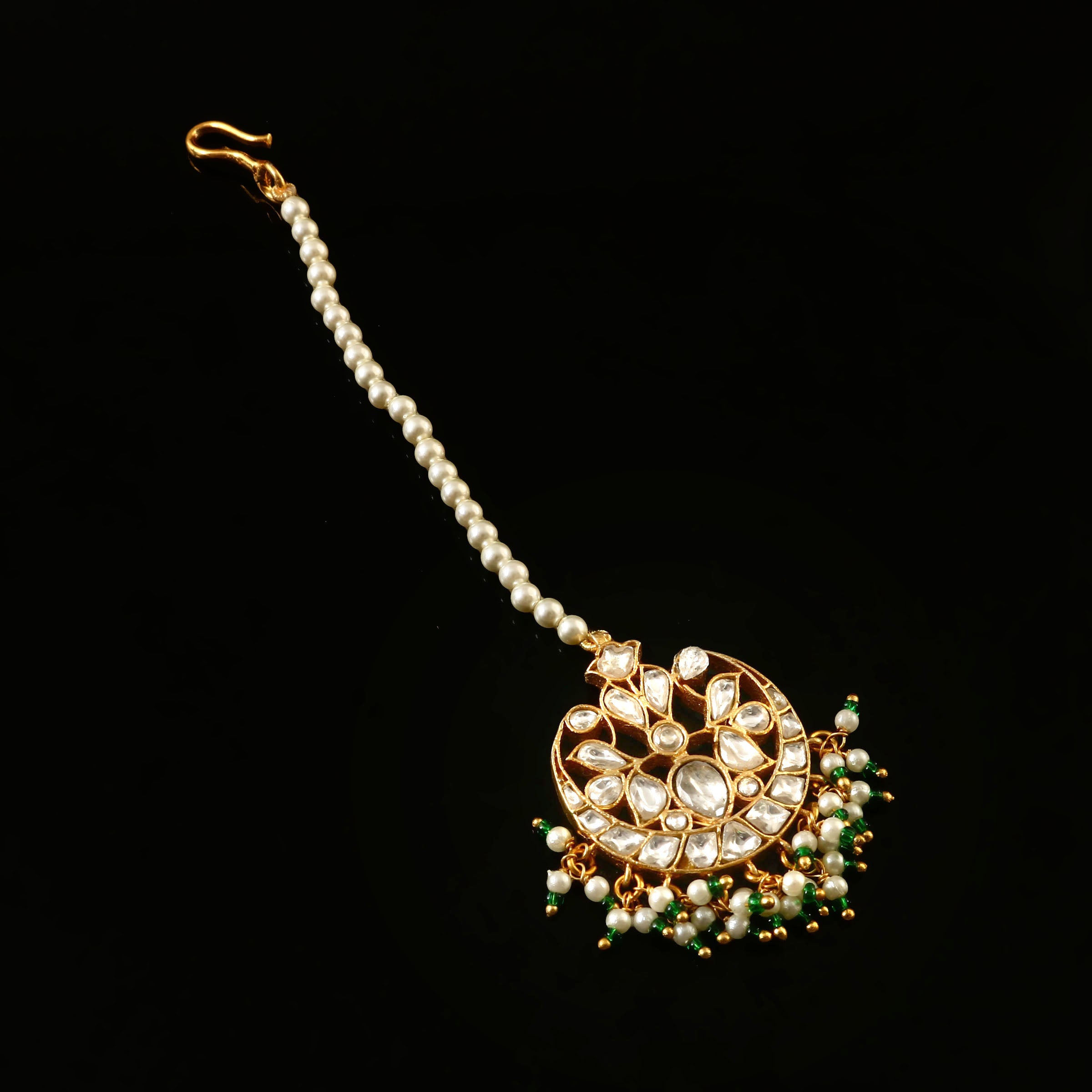 MT-115 - Jadau Kundan Mangtika with Emerald